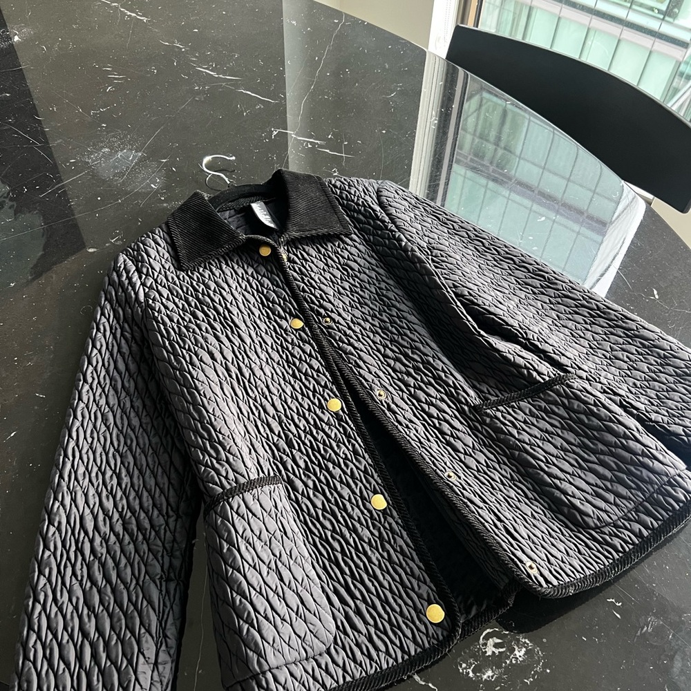 Vintage DKNY Black Quilted Jacket